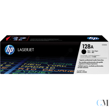 Original HP CE320A/128A Toner schwarz, 2.000 Seiten ISO/IEC 19798