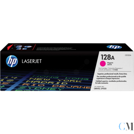 Original HP CE323A/128A Toner magenta, 1.300 Seiten ISO/IEC 19798