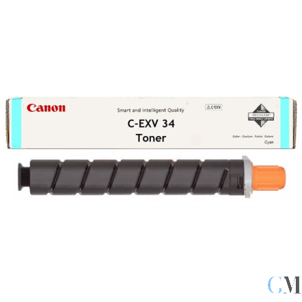 Original Canon 3783B002/C-EXV34 Toner cyan, 19.000 Seiten