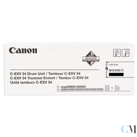 Original Canon 3786B003/C-EXV34 Drum Kit schwarz, 43.000 Seiten