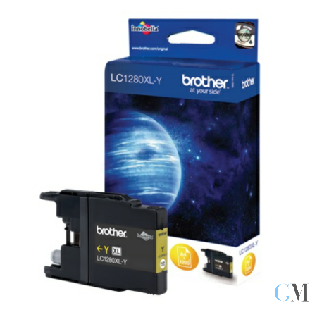 Original Brother LC-1280XLY Tintenpatrone gelb High-Capacity, 1.200 Seiten ISO/IEC 24711