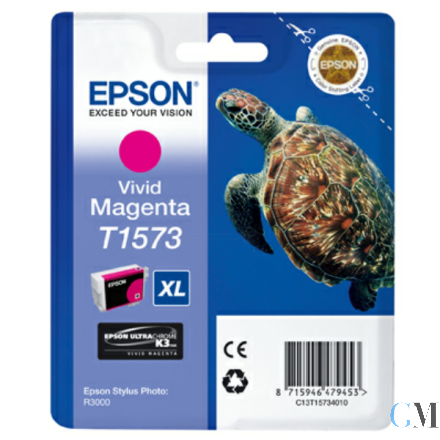 Original Epson C13T15734010/T1573 Tintenpatrone magenta, 2.300 Seiten 25.9ml