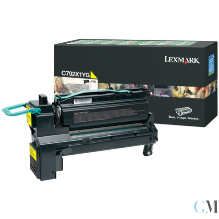 Original Lexmark C792X1YG Tonerkartusche gelb extra High-Capacity return program, 20.000 Seiten ISO/IEC 19798