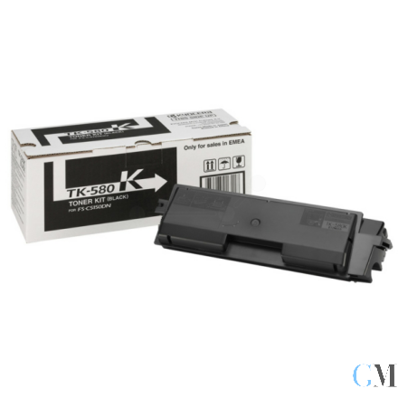 Original Kyocera 1T02KT0NL0/TK-580K Toner schwarz, 3.500 Seiten ISO/IEC 19798