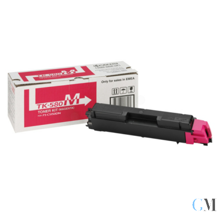 Original Kyocera 1T02KTBNL0/TK-580M Toner magenta, 2.800 Seiten ISO/IEC 19798