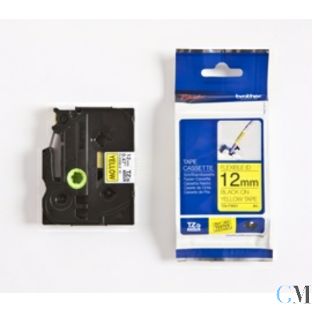 Original Brother TZE-FX631 DirectLabel schwarz auf gelb Laminat 12mm x 8m