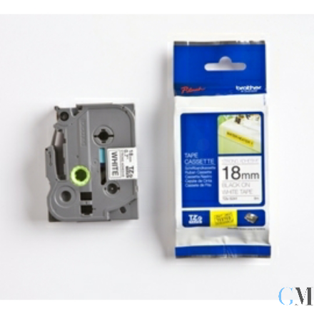 Original Brother TZE-S241 DirectLabel schwarz auf weiss extra stark Laminat 18mm x 8m