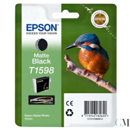 Original Epson C13T15984010/T1598 Tintenpatrone schwarz matt 17ml