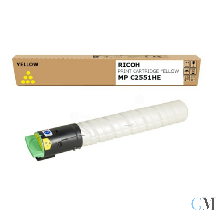 Original Ricoh 842062/TYPE MPC2551HE Toner gelb, 9.500 Seiten