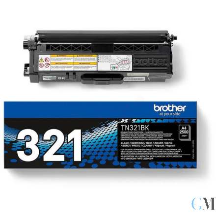 Original Brother TN-321BK Toner-Kit schwarz, 2.500 Seiten ISO/IEC 19798