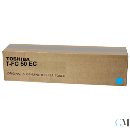 Original Toshiba 6AJ00000113/T-FC50E-C Toner cyan, 33.600 Seiten
