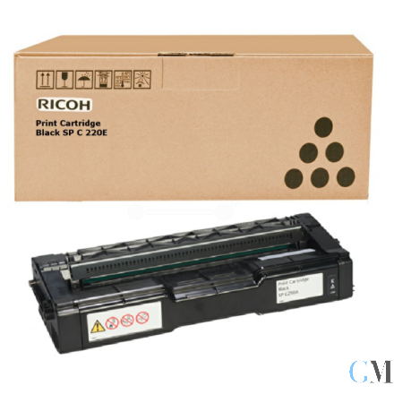 Original Ricoh 407543 Toner schwarz, 2.000 Seiten ISO/IEC 19798