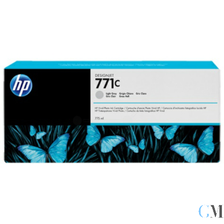 Original HP B6Y14A/771C Tintenpatrone fotograu 775ml