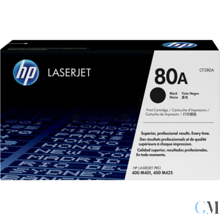 Original HP CF280A/80A Tonerkartusche schwarz, 2.700 Seiten ISO/IEC 19752
