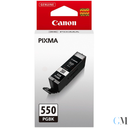 Original Canon 6496B001/PGI-550PGBK Tintenpatrone schwarz pigmentiert, 300 Seiten ISO/IEC 24711 2425 Fotos 15ml