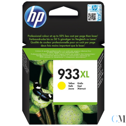 Original HP CN056AE/933XL Tintenpatrone gelb High-Capacity, 825 Seiten ISO/IEC 24711 8.5ml