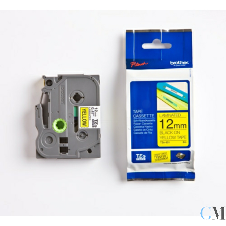 Original Brother TZE-631S DirectLabel schwarz auf gelb Laminat 12mm x 4m