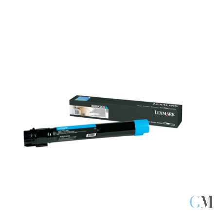 Original Lexmark X950X2CG Toner cyan extra High-Capacity, 22.000 Seiten ISO/IEC 19752