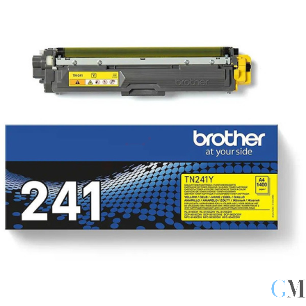 Original Brother TN-241Y Toner-Kit gelb, 1.400 Seiten ISO/IEC 19798