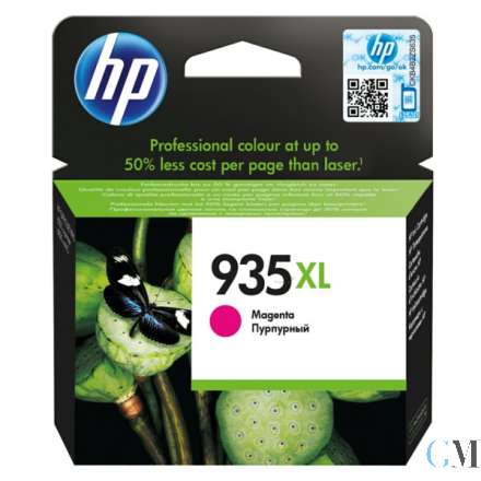 Original HP C2P25AE/935XL Tintenpatrone magenta High-Capacity, 825 Seiten ISO/IEC 24711 9.5ml