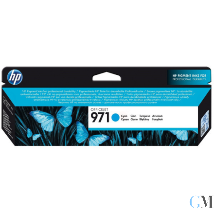 Original HP CN622AE/971 Tintenpatrone cyan, 2.500 Seiten ISO/IEC 24711 24.5ml