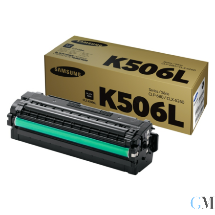 Original Samsung CLT-K506L/ELS/K506L Tonerkartusche schwarz High-Capacity, 6.000 Seiten ISO/IEC 19752