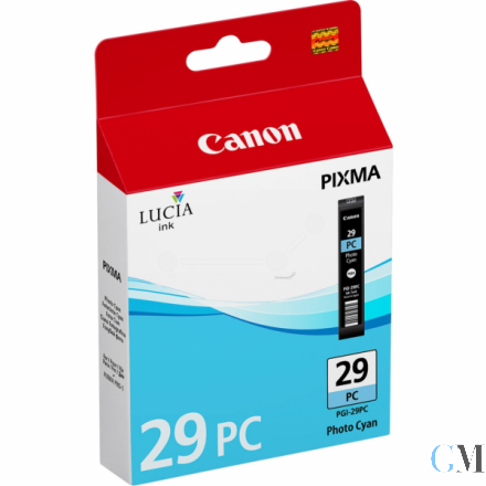 Original Canon 4876B001/PGI-29PC Tintenpatrone cyan hell, 400 Seiten 1445 Fotos 36ml