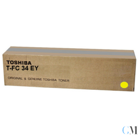 Original Toshiba 6A000001525/T-FC34EY Toner gelb, 11.500 Seiten