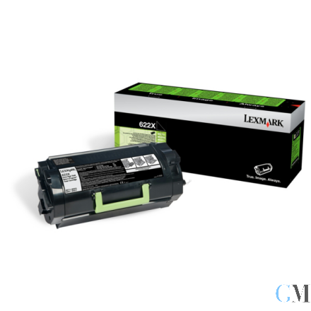 Original Lexmark 62D2X0E/622X Toner-Kit schwarz extra High-Capacity Projekt, 45.000 Seiten ISO/IEC 19798