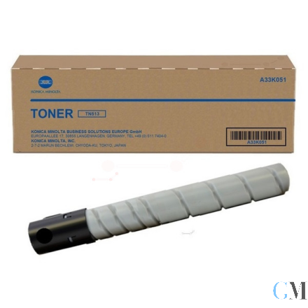 Original Konica Minolta A33K051/TN-513 Toner schwarz, 29.280 Seiten/5%