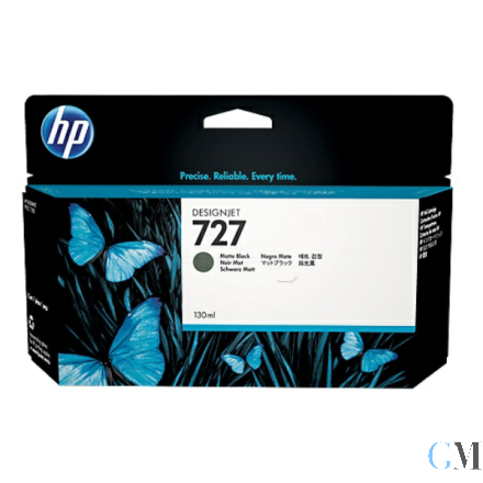 Original HP B3P22A/727 Tintenpatrone schwarz matt 130ml