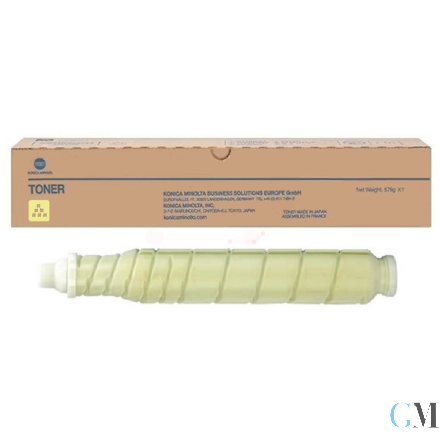 Original Konica Minolta A3VX250/TN-619Y Toner gelb, 78.000 Seiten