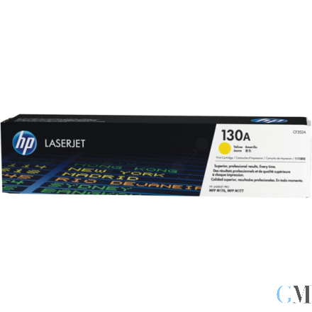 Original HP CF352A/130A Toner-Kit gelb, 1.000 Seiten ISO/IEC 19798