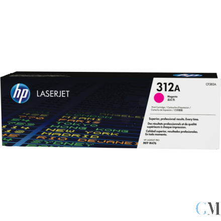 Original HP CF383A/312A Tonerkartusche magenta, 2.700 Seiten ISO/IEC 19798