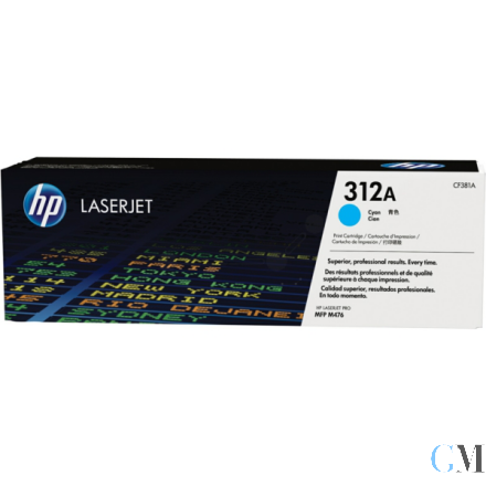Original HP CF381A/312A Tonerkartusche cyan, 2.700 Seiten ISO/IEC 19798