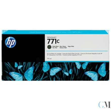 Original HP B6Y07A/771C Tintenpatrone schwarz matt 775ml