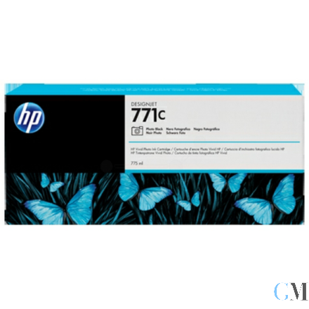 Original HP B6Y13A/771C Tintenpatrone schwarz foto 775ml