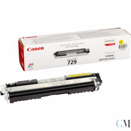 Original Canon 4367B002/729Y Toner gelb, 1.000 Seiten ISO/IEC 19798