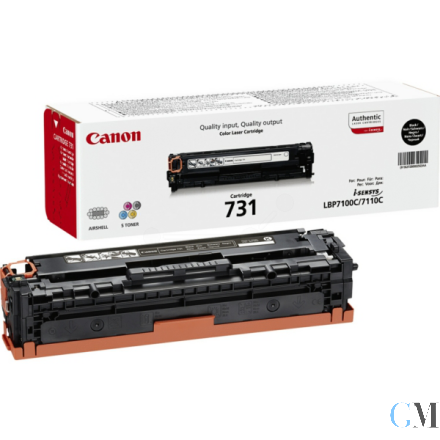 Original Canon 6272B002/731BK Tonerkartusche schwarz, 1.400 Seiten ISO/IEC 19798