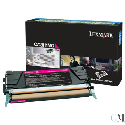 Original Lexmark C748H1MG Tonerkartusche magenta return program, 10.000 Seiten ISO/IEC 19798