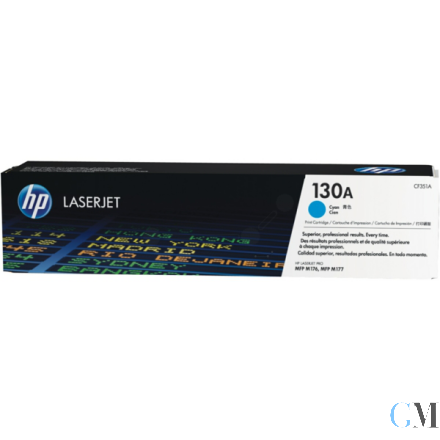 Original HP CF351A/130A Toner-Kit cyan, 1.000 Seiten ISO/IEC 19798