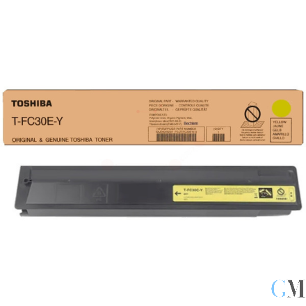 Original Toshiba 6AG00004454/T-FC30EY Toner gelb, 33.600 Seiten/6%