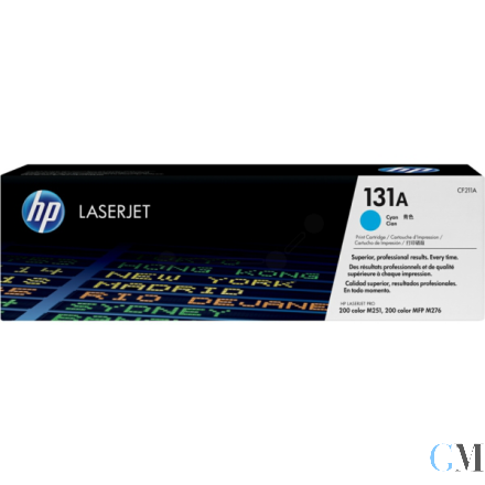 Original HP CF211A/131A Tonerkartusche cyan, 1.800 Seiten ISO/IEC 19798