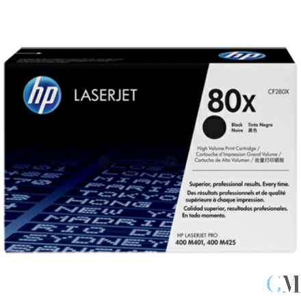 Original HP CF280X/80X Tonerkartusche schwarz High-Capacity, 6.900 Seiten ISO/IEC 19752