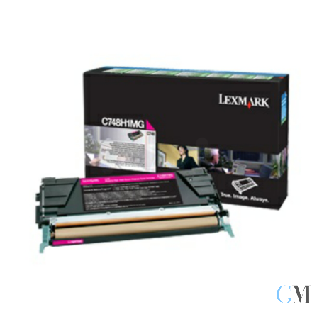 Original Lexmark C748H3MG Tonerkartusche magenta Projekt, 10.000 Seiten ISO/IEC 19798