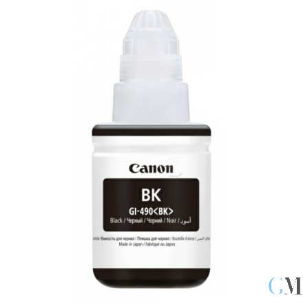 Original Canon 0663C001/GI-490BK Tintenflasche schwarz, 6.000 Seiten 135ml
