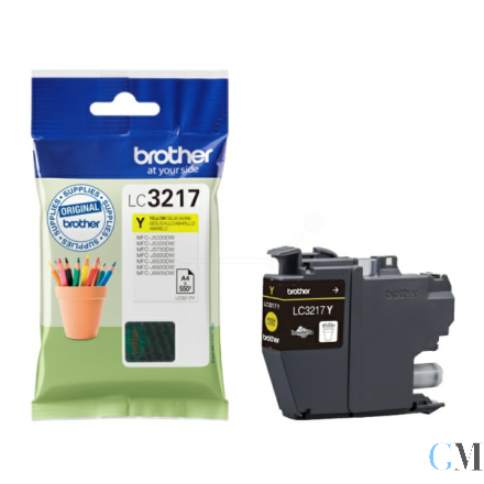 Original Brother LC-3217Y Tintenpatrone gelb, 550 Seiten ISO/IEC 24711 9ml