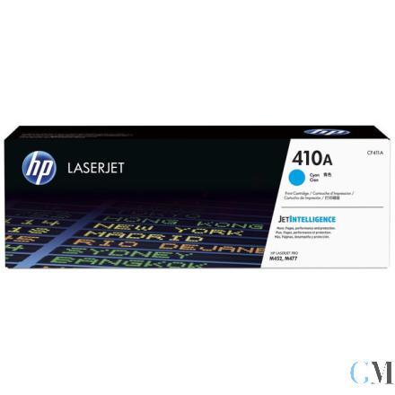 Original HP CF411A/410A Tonerkartusche cyan, 2.300 Seiten ISO/IEC 19798