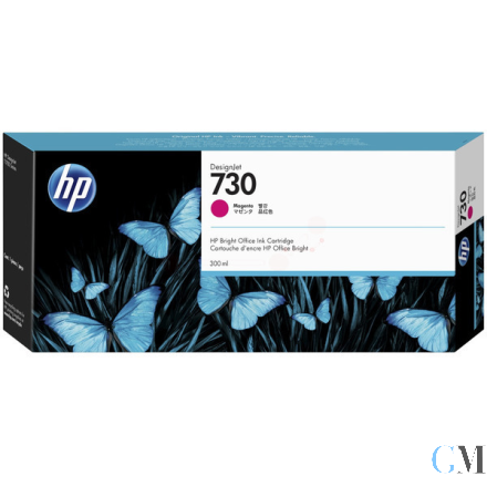 Original HP P2V69A/730 Tintenpatrone magenta 300ml