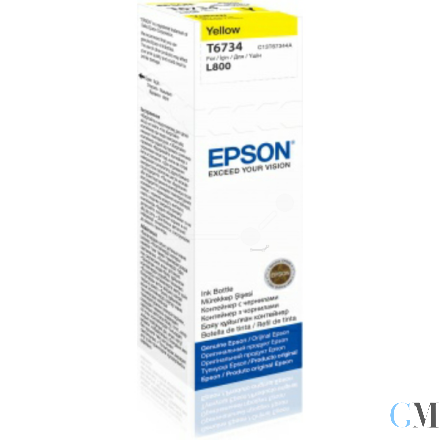 Original Epson C13T67344A/T6734 Tintenflasche gelb, 1.800 Seiten 70ml